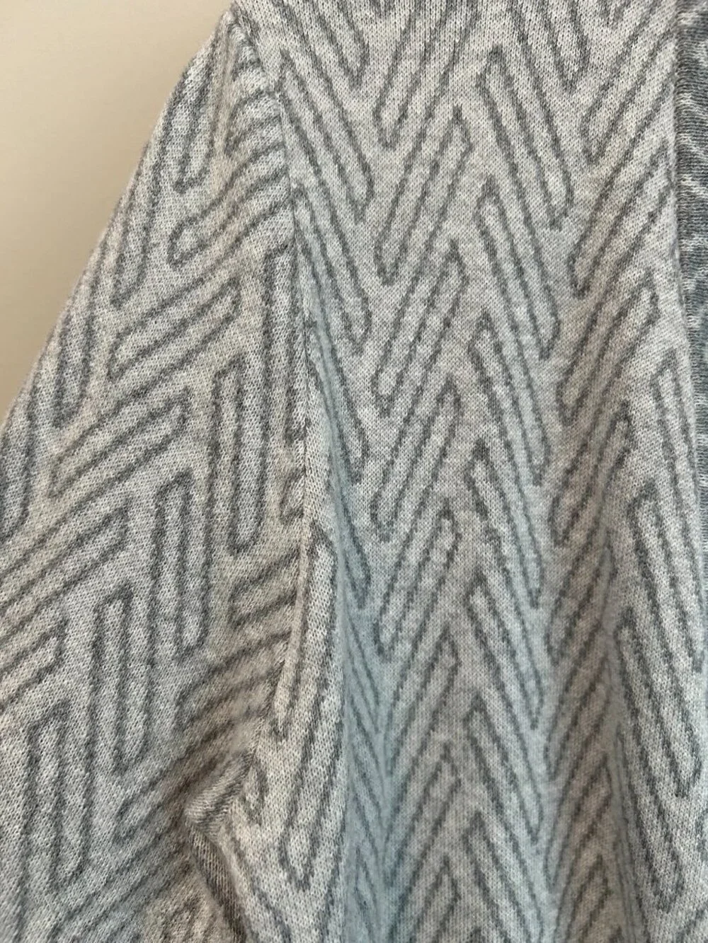 J.McLaughlin Gray Open‎ Front Cardigan Small Cotton Modal Lightweight Sweater